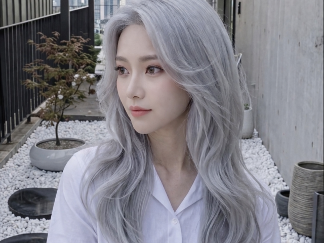 성신여대 미용실 애쉬금발스타일