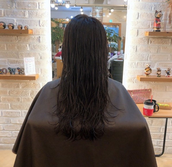 레이어드컷과 함께한 레이어드 굵은 s컬펌8