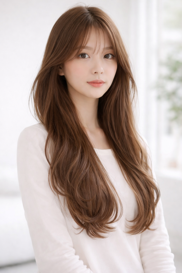 성신여대역 미용실 밀크 브라운 컬러1