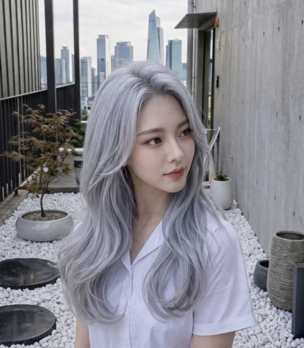 성신여대 미용실 애쉬금발스타일2