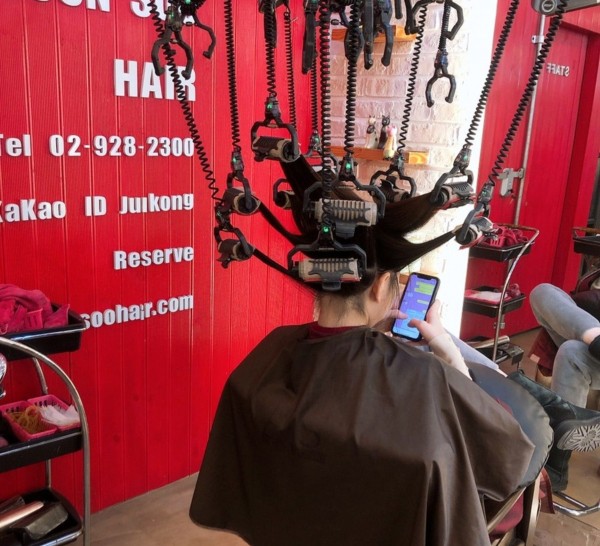 미디움 길이 레이어드컷과 레이어드 c컬펌5