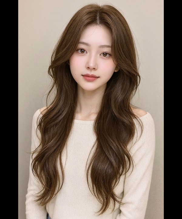 성신여대 미용실 레이어드컷과 그레이스펌 완성후 앞모숩