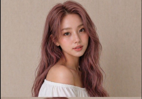 탈색 머리스타일 애쉬핑크4