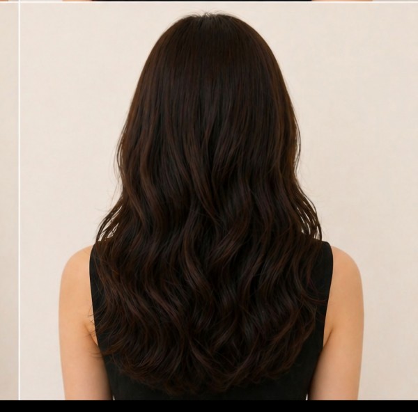 레이어드컷 웨이브펌 미디움헤어 여신머리 추천4