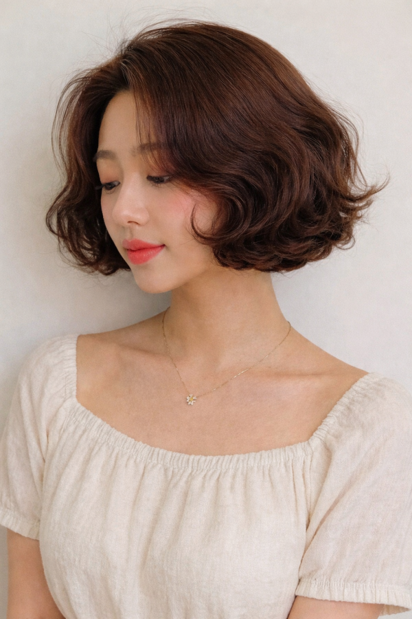 성신여대 미용실 단발펌 시술후1