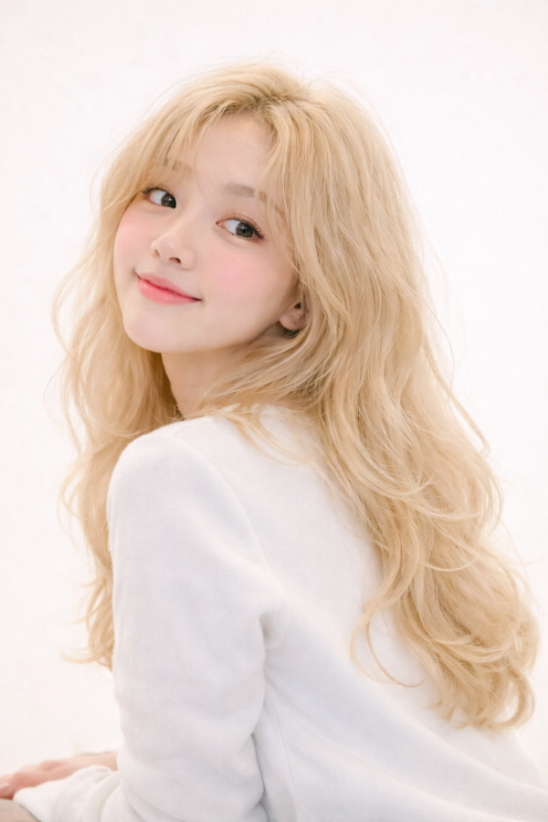 성신여대 미용실 백금발 스타일2