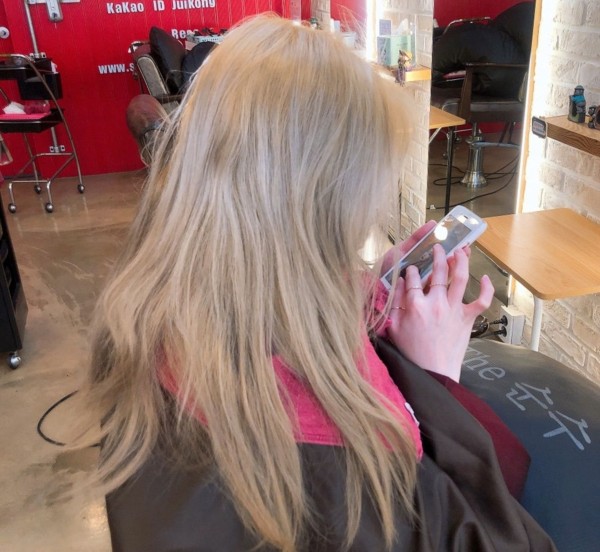 성신여대역 미용실 라벤더 애쉬컬러9