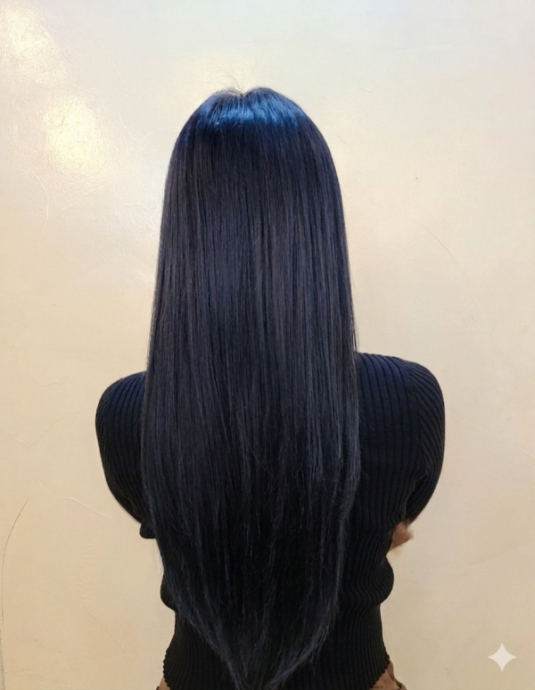 성신여대 미용실 블루블랙 염색3