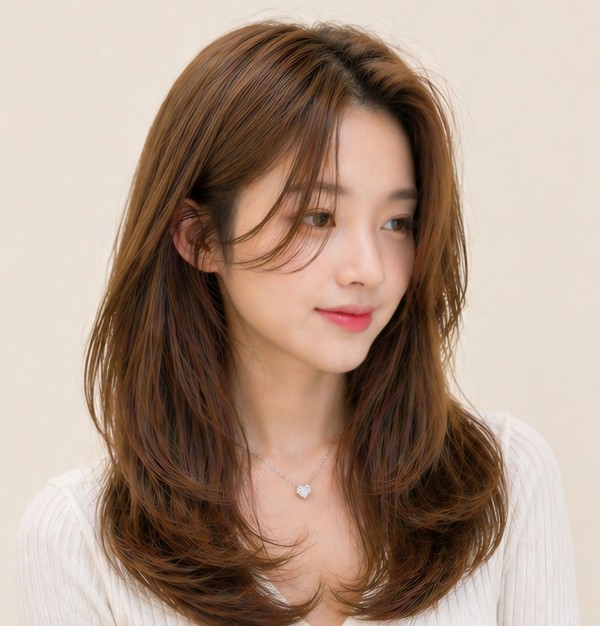 밀크브라운 컬러염색2