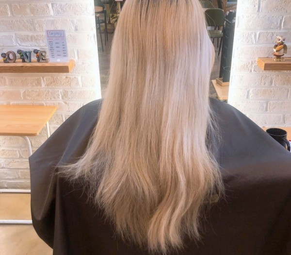 탈색머리스타일  로즈핑크컬러8