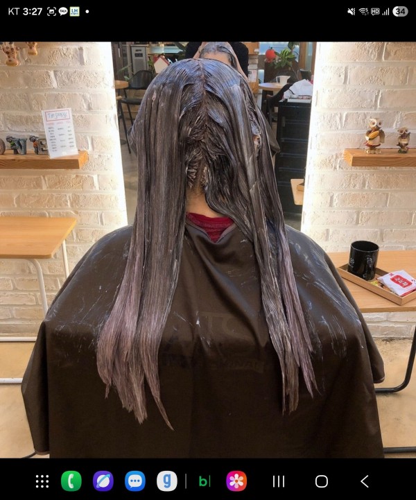 성신여대역 미용실 밀크 브라운 컬러4