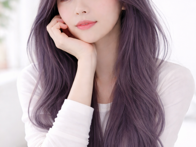 성신여대역 미용실  탈색후 애쉬퍼플컬러