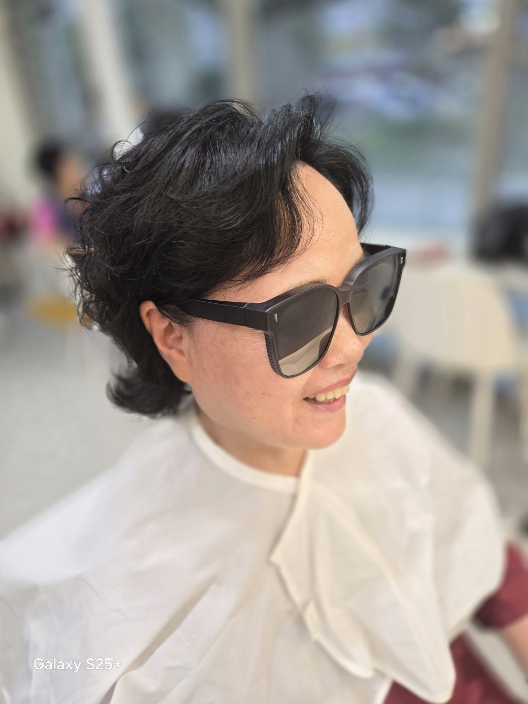 숱이 없는머리에 뿌리볼륨 펌