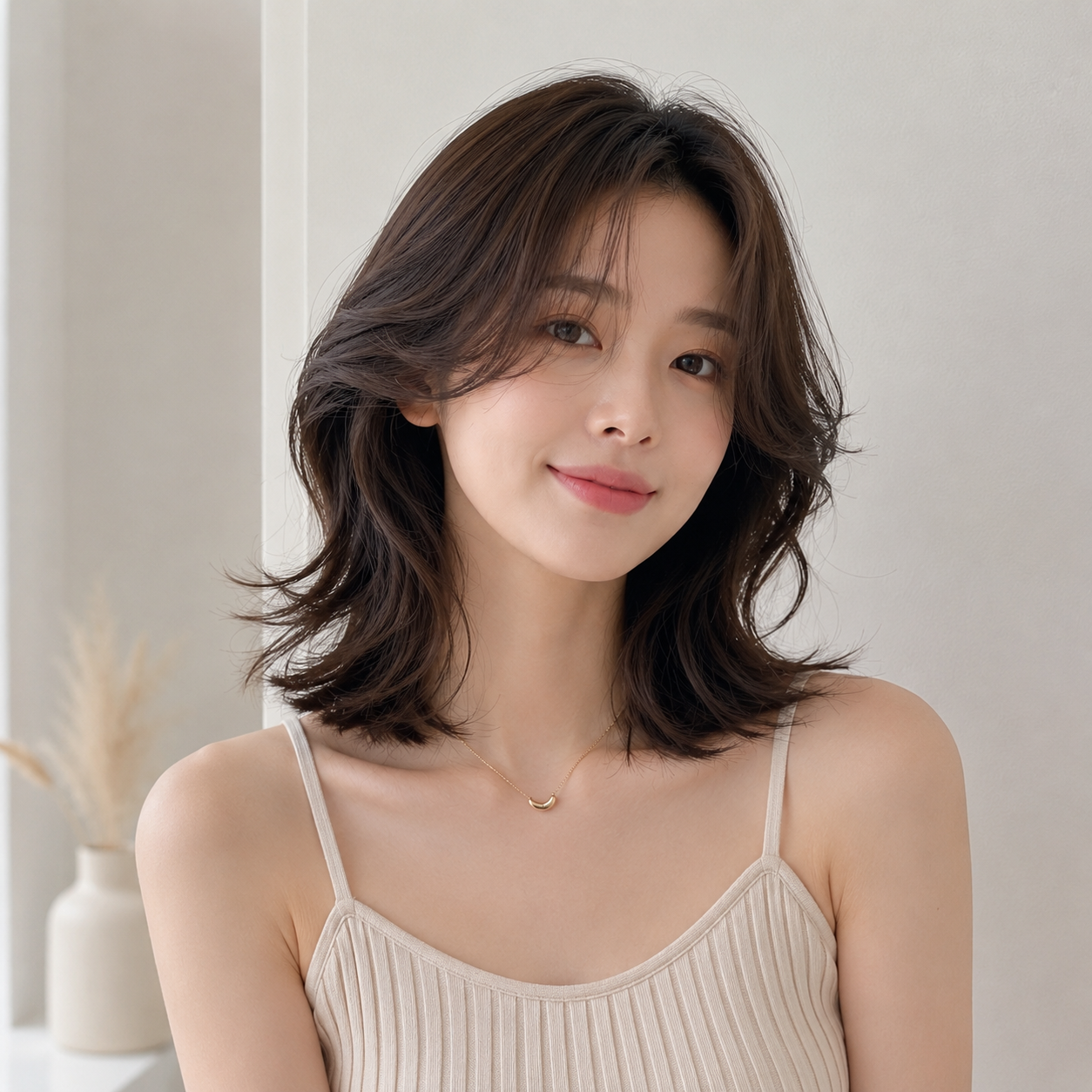 굵은 레이어드펌