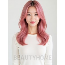 핫핑크 어깨선웨이브