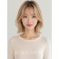 골든블론드 턱선스트레이트 단발뱅