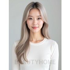 실버블론드 긴생머리