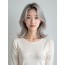플래티넘 실버 레이어드컷