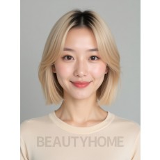 골든 브론드 보브 컷