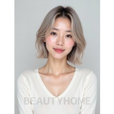 단발 허쉬컷 C컬펌