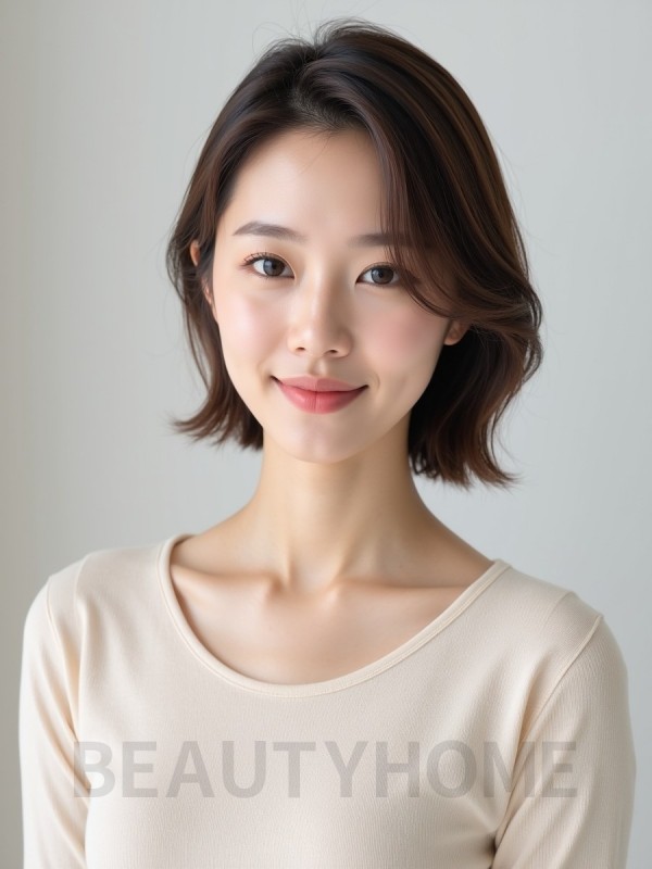 단발 레이어드 태슬펌