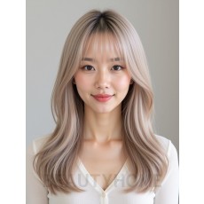 시스루뱅 레이어드 C컬
