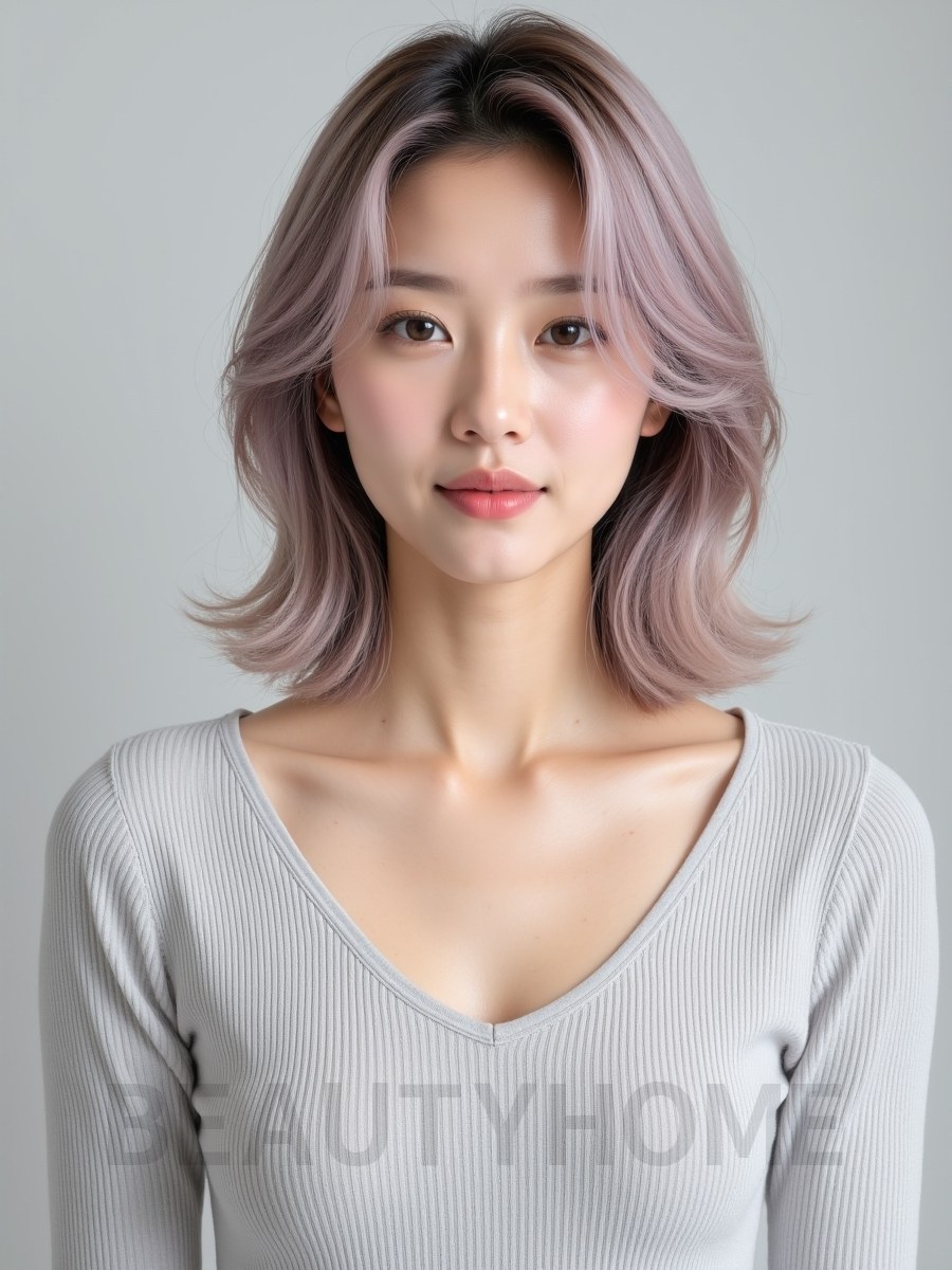 레이어드 윈드펌 커튼뱅
