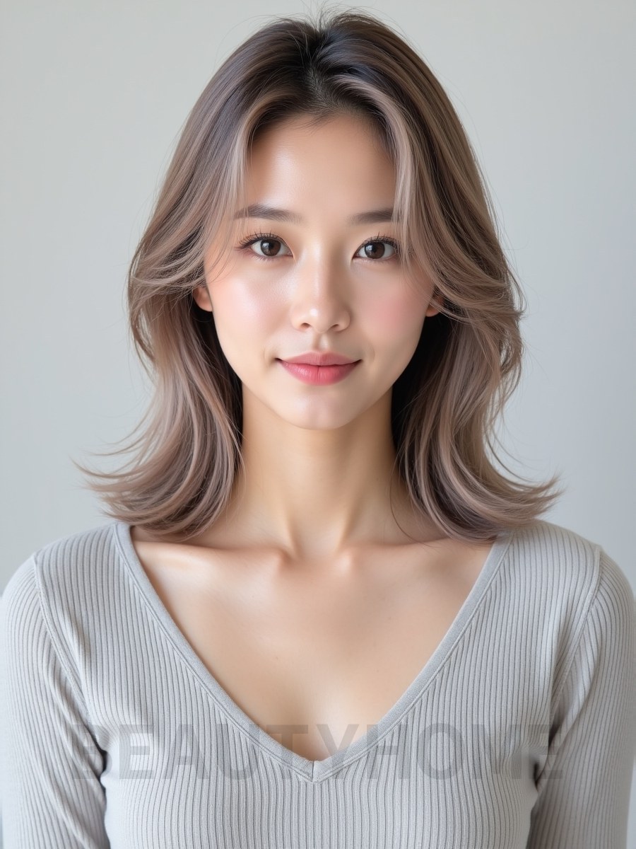 레이어드 윈드펌 사이드뱅
