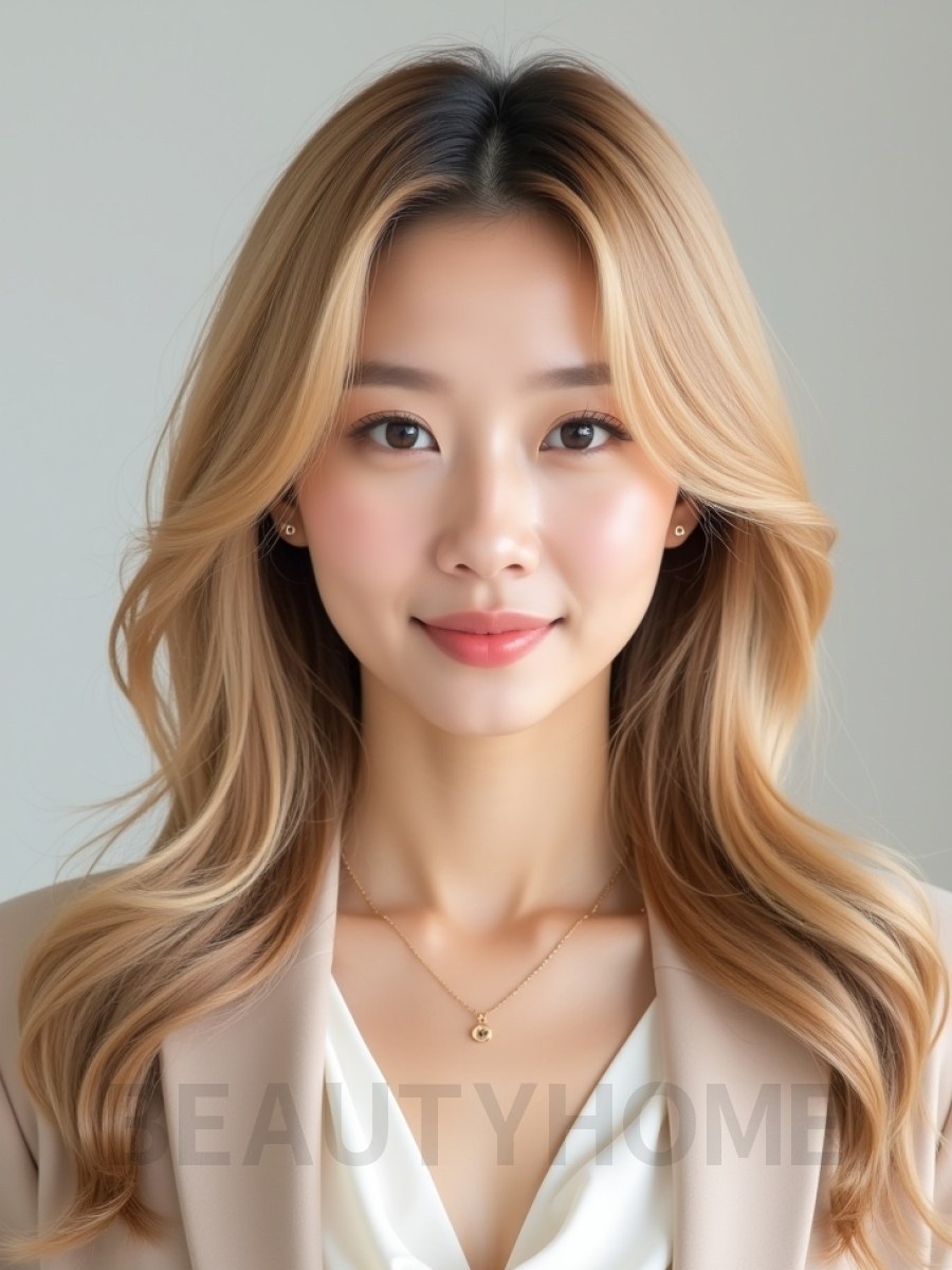 골든 블론드 다운펌
