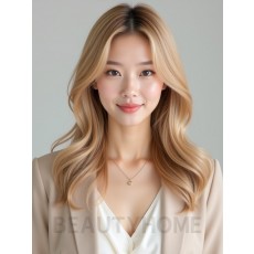 골든 블론드 다운펌 S웨이브