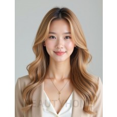 골든 블론드 고데기 웨이브