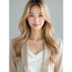 골든 블론드 미디엄 히피펌