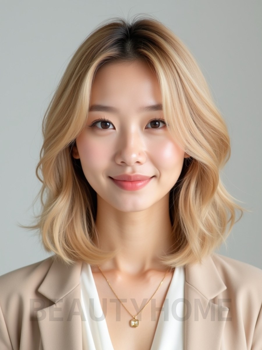 골든 블론드 볼 단발