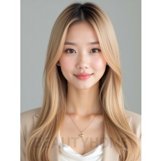 골든 블론드 슬릭 웻룩