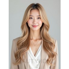 골든 블론드 버터플라이컷