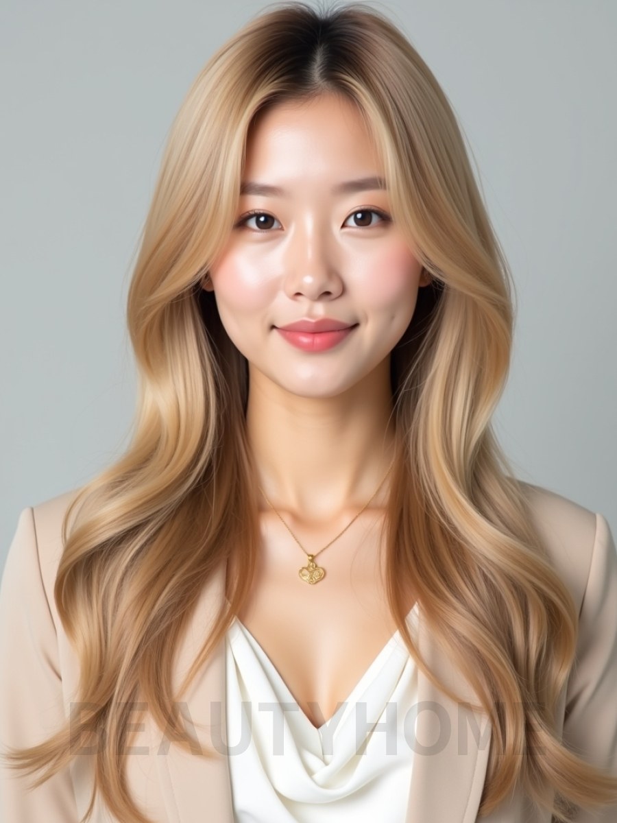 골든 블론드 U컷 레이어