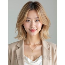 골든 블론드 머시 단발