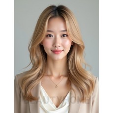 골든 블론드 미디엄 디지털펌