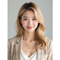 골든 블론드 미디엄 페이스 프레이밍