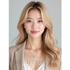 골든 블론드 오프센터 가르마