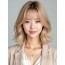 골든 블론드 귀밑 스택 단발+풀뱅