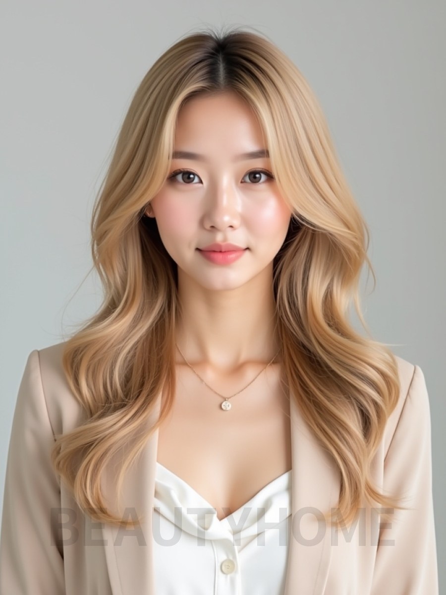 골든 블론드 볼륨펌