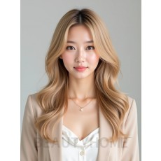 골든 블론드 볼륨펌