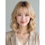 골든 블론드 귀밑 웨이브 단발+풀뱅