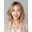 골든 블론드 라운드 단발