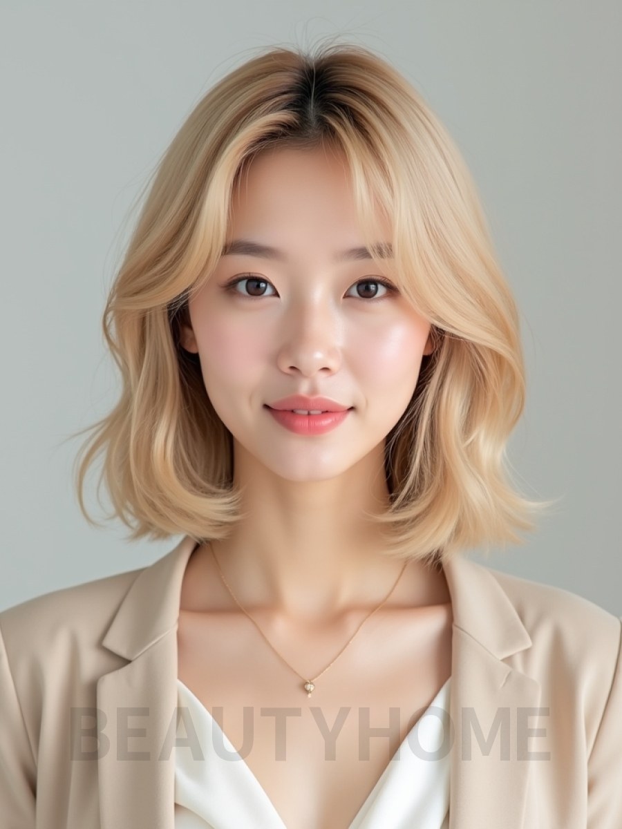 골든 블론드 레트로 단발