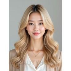 골든 블론드 롤러셋 웨이브