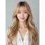 골든 블론드 긴머리+사이드뱅