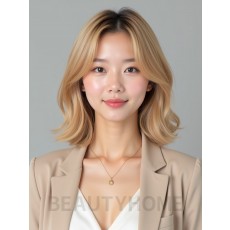 골든 블론드 리프컷