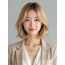 골든 블론드 턱선 스택 단발